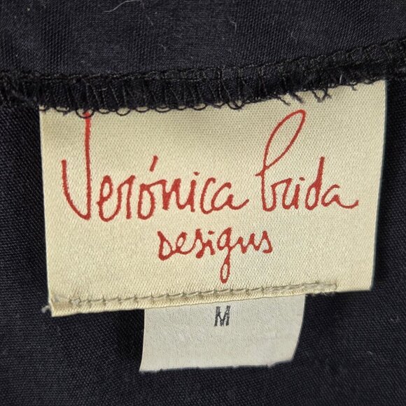 Veronica Prida Designs Size Medium Colorful Striped Serape Jacket Sequin Trim - Picture 13 of 16